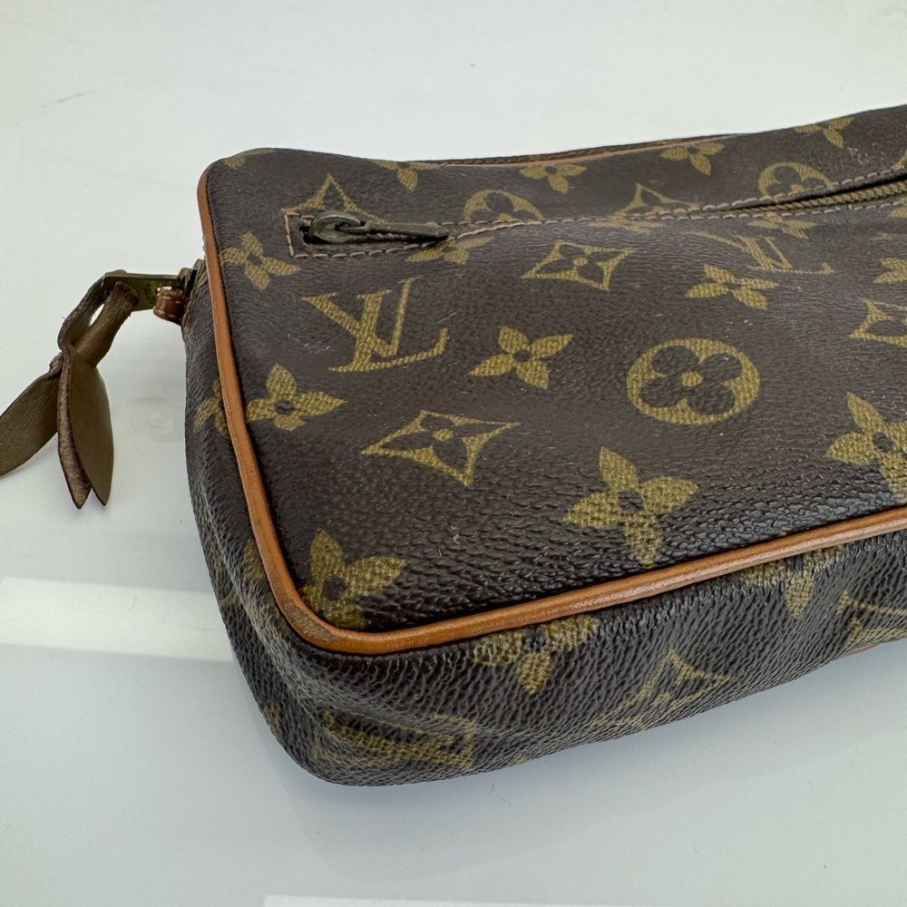 Vintage Louis Vuitton Monogram Toiletry Cosmetic Pouch Clutch - Picture 6 of 13